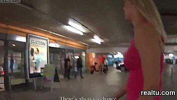 charming czech girl gets seduced in mall