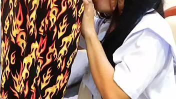 Professor Enjoys Wet Pussy With Asian Student Outdoors