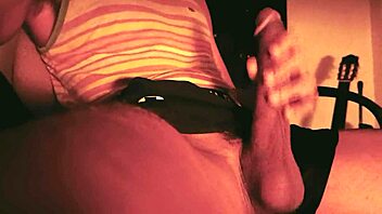 Watch this guy jerk off in underwear, moaning as his big cock cums hard after school?