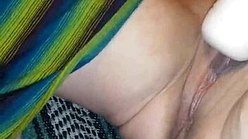 Submissive Woman Squirts Intensely While Masturbating with Toys and Fingering Her Pussy