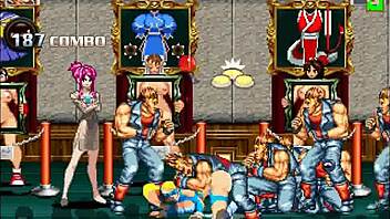 Hentai Mugen Rainbow Mika gets fucked by multiple partners