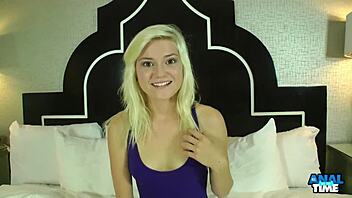 Watch skinny Chloe Foster bend over for anal rimming, riding, and cumshot