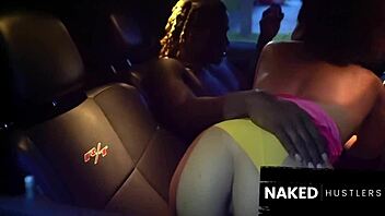 Parking lot pimpin latina horny slut fucked in public