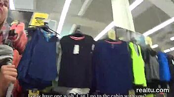 charming czech girl gets seduced in mall