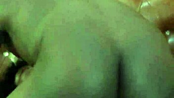 BBW stepmother masturbates on bed with big cock