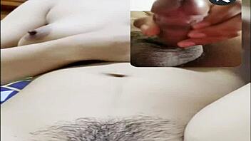 filipina girl locks the door for a video call sex session