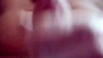 Cumming hard while everyone sleeps with huge cock out