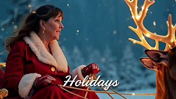 Granny Catwoman rides cowgirl to creampie climax!