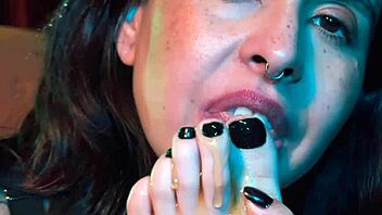 the story of licking honey off feet in a sensual setting