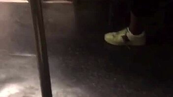 Big Ass Teen Groped on Train by Voyeur.