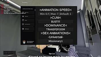 in roblox condo, bending over cute catgirl for doggystyle sex and blowjob
