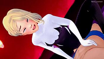 gwen stacy wants to get fucked in the hotel before sleep, shaved pussy uncensored