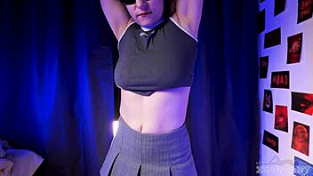 Stepson Teases Stepdaughter With Dick And Saggy Tits