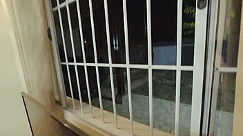 pizza delivery turns into dick delivery for raquel. she sits and takes it in the ass.