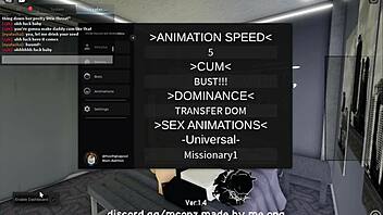 in roblox condo, bending over cute catgirl for doggystyle sex and blowjob