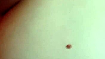 gentle pulling on those big natural tits