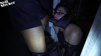 Masked Vampires Kiss in Doggystyle with Big Black Cock on Halloween.