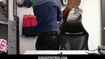 did scarlett mae get caught stealing tv and fucked by the officer?