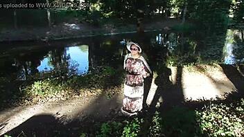 i can’t stop flashing my hairy mature pussy in public