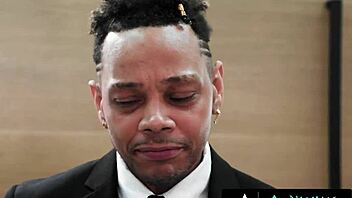 nuru massage - two hot masseuses skylar snow and jasmine daze have a threesome to charm a client