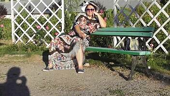 i can’t stop flashing my hairy mature pussy in public