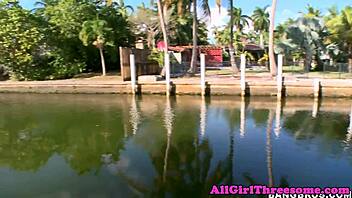 Ginger Dyke Queens In Kitchen Threeway