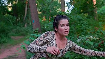 Milf in Thong Bodysuit on Trail