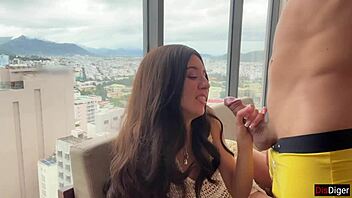 Gorgeous Spanish Blanca Tries Russian Cock on Vacation