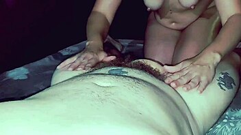 i'm giving a hidden oiled massage with my feet jerking his cock, it's so big and ass is nice