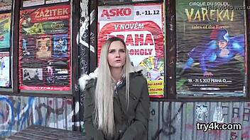 Natural teen gives blowjob in POV, then gets pussy reamed