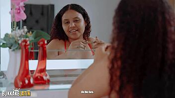 Caro Canela receives lots of cum