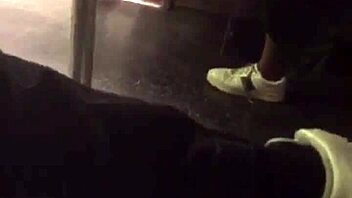 Big Ass Teen Groped on Train by Voyeur.