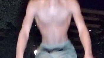 The beautiful mature woman waits for her husband to pick her up