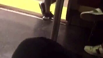Big Ass Teen Groped on Train by Voyeur.