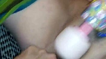 Submissive Woman Squirts Intensely While Masturbating with Toys and Fingering Her Pussy