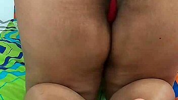 Oiled Big Ass Worshipped in Intense Foot Fetish Session