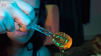 the story of licking honey off feet in a sensual setting