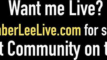 pretty pigtailed kimber lee cleans cock with her mouth in pov