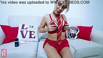 i cosplay as hogwart student and get big toy fuk