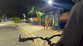 casada bangs bareback on the train line, cuckold gets thrilled as guy fills her up!