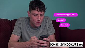 busty brunette and step-brother fuck