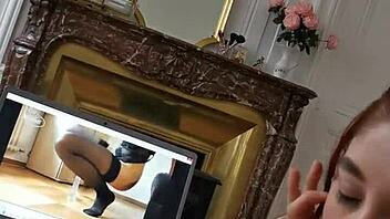 My girlfriend sucks me while watching julynovember's amateur porn