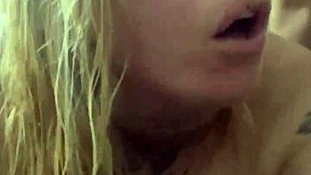 latina blonde slut gets deepthroat doggystyle anal from black cock