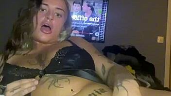 Big titty goth teen solo plays with tits and ass