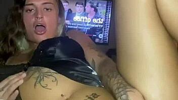 Big titty goth teen solo plays with tits and ass