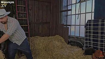 Curvy Farmer's Daughter Bent Over For Intense Fucking And Deepthroat By Neighbor.