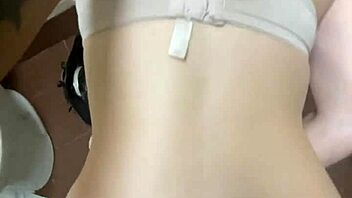 she's getting slutted out in the public bathroom.