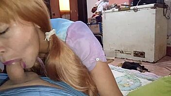 Innocent Peruvian girl tricked into deepthroat and fucking her big ass.