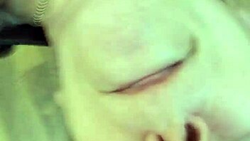 I cum in her mouth while fuck buddy takes her arse!