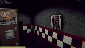 Night Shift At Fazclaires With Monster Cock And Big Tits Teasing